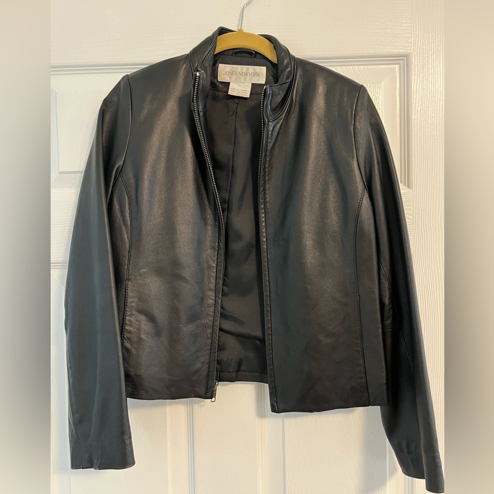 Jones New York leather jacket